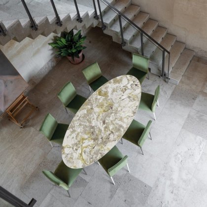 Carcassonne oval dekton dining table