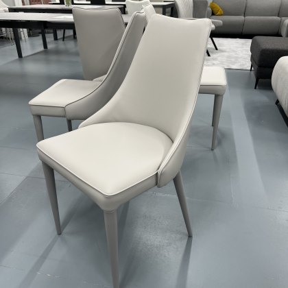 4 x Bontempi Casa Clara dining chairs 4090 - covered in TR516 faux leather 4 x Bontempi Casa Clara dining chairs 4090 - covered in TR516 faux leather