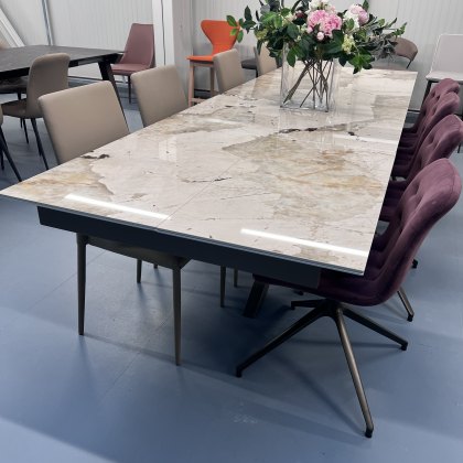 Madrid extending dekton dining table 220-310 x 100 with khalo (group4) Madrid extending dekton dining table 220-310 x 100 with khalo (group4)