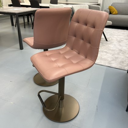 2 x Bontempi Casa Kuga swivel barstool - covered in nappa leather PR23 2 x Bontempi Casa Kuga swivel barstool - covered in nappa leather PR23