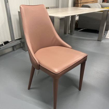 1 x Bontempi Casa Clara wrapped dining chair - covered in nappa leather PR23T 1 x Bontempi Casa Clara wrapped dining chair - covered in nappa leather PR23T