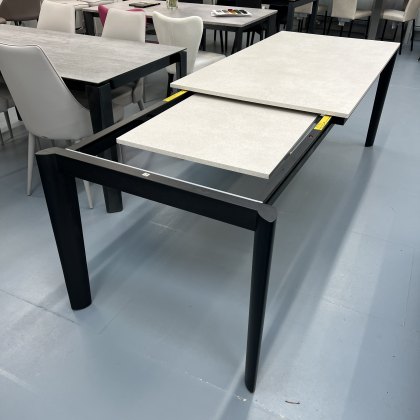 Connubia Calligaris extending Lord table 160-220 x 90 with melamine top & ash smoke legs Connubia Calligaris extending Lord table 160-220 x 90 with melamine top & ash smoke legs