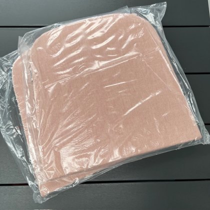 Nardi Net outdoor dining chair seat pad Set of 2, Rosa Quarzo Nardi Net outdoor dining chair seat pad Set of 2, Rosa Quarzo