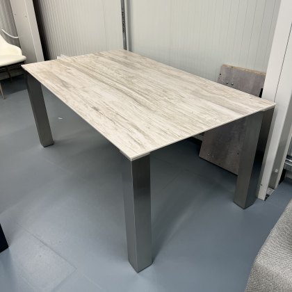 Ceramic dining table - 180 x 100cm with brushed steel legs Ceramic dining table - 180 x 100cm with brushed steel legs