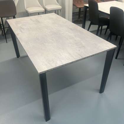 Ingenia Prisma extendig dining table 160 - 240 x 90cm - concrete grey malemine top Ingenia Prisma extendig dining table 160 - 240 x 90cm - concrete grey malemine top