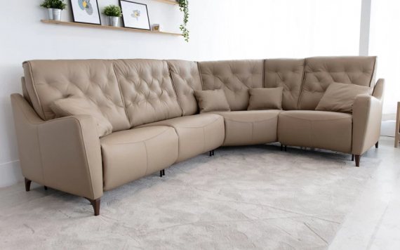 Fama Avalon leather corner sofa