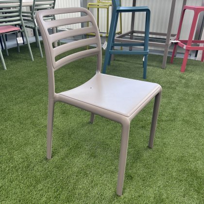 6 x Nardi Costa outdoor dining chairs - tortora