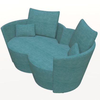 Fama Infinity you&me swivel sofa