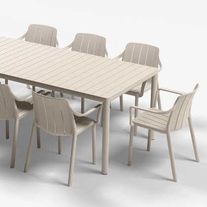 Nardi Tevere outdoor extending dining table 147-211cm