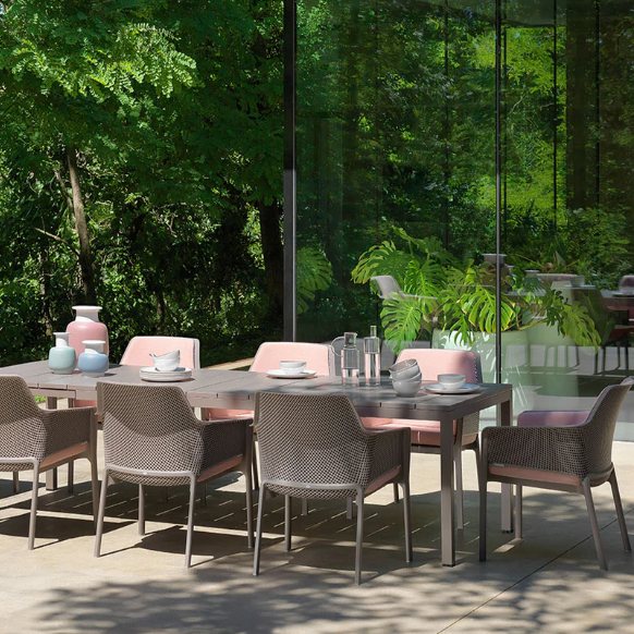 Nardi Rio Aluminium outdoor extending dining table