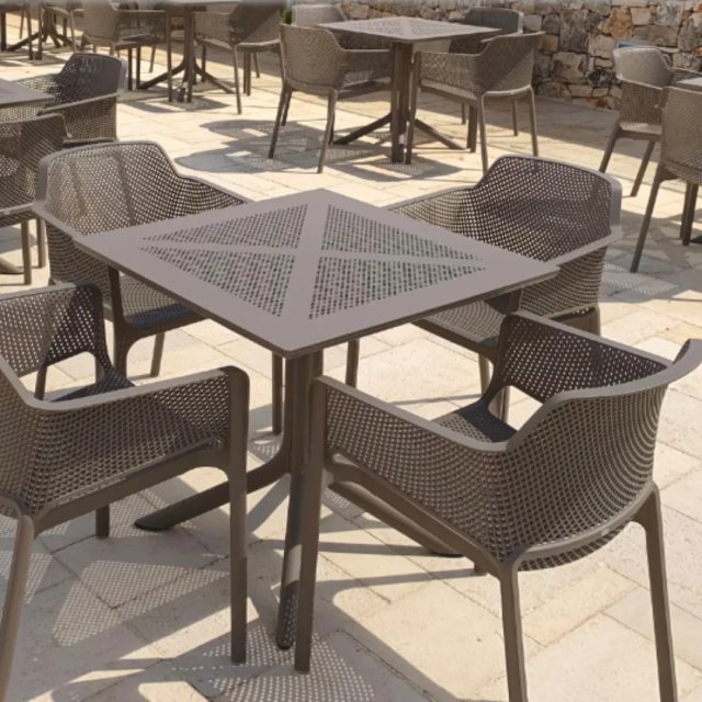 Nardi Clip 70 dining table tabacco