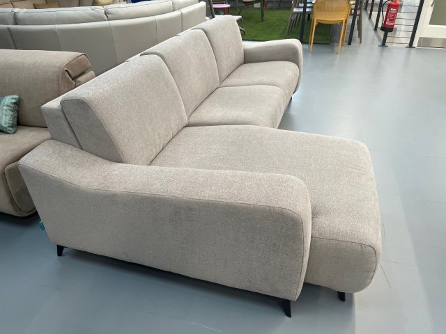 Fama 3 seater chaise sofa with power reclining seats