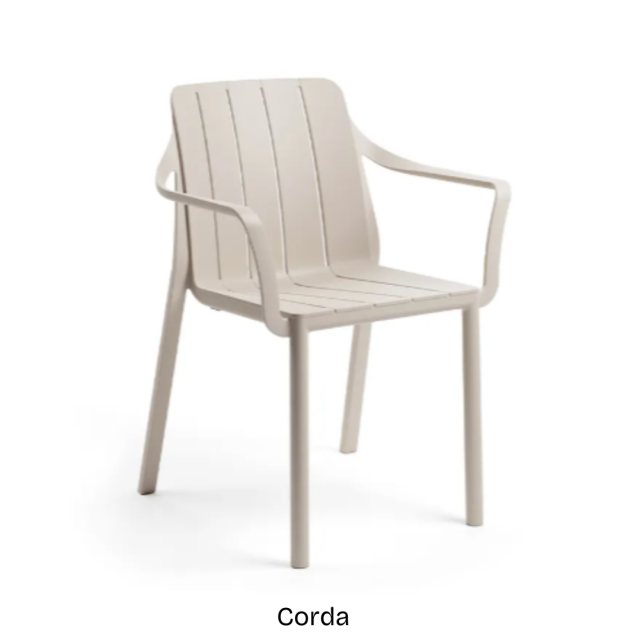 Nardi Tiberina outdoor dining armchair - Corda