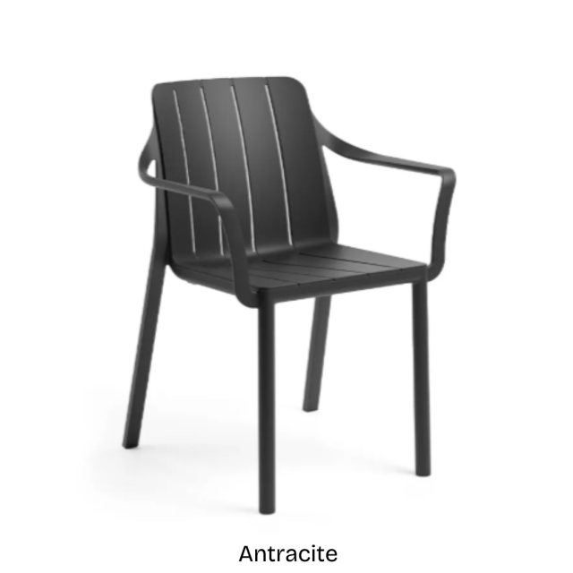 Nardi Tiberina outdoor dining armchair - Antracite