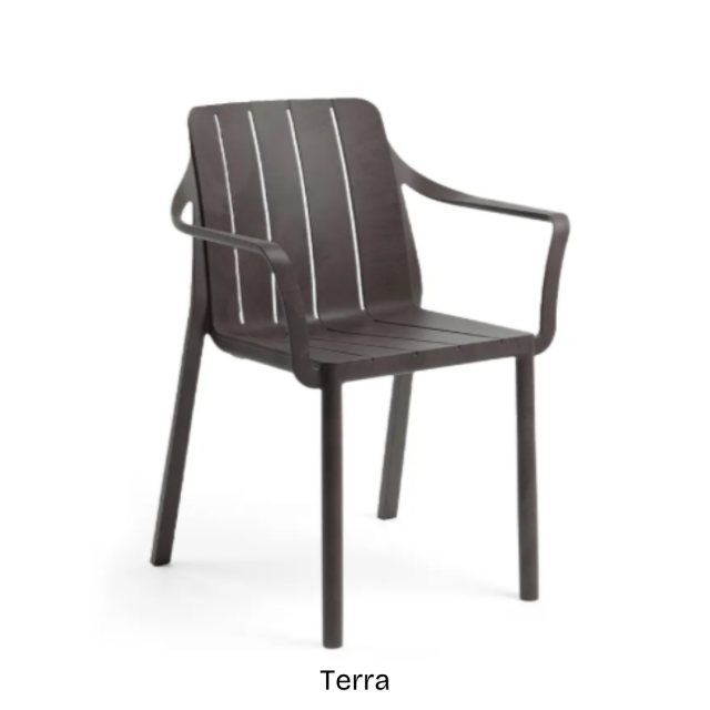 Nardi Tiberina outdoor dining armchair - Terra