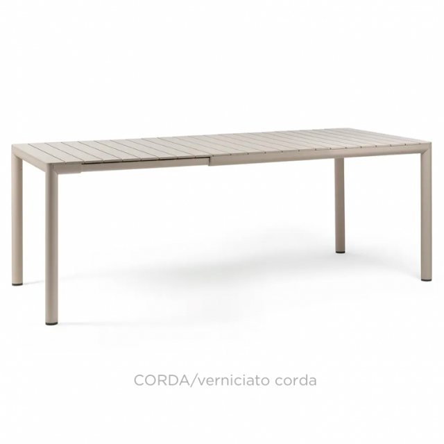 Nardi Tevere compact outdoor extending dining table corda