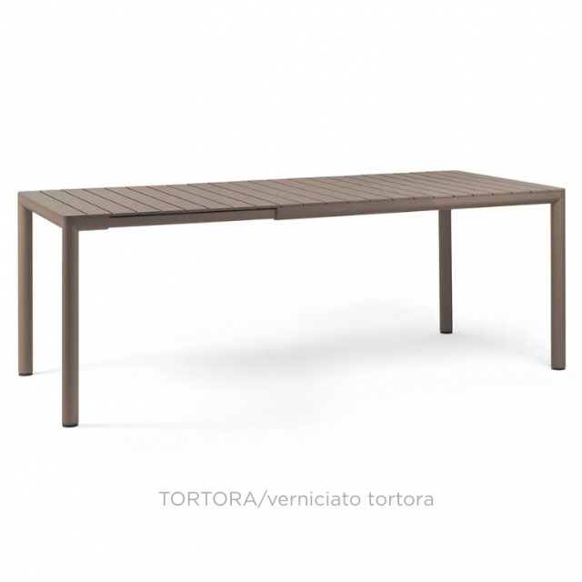 Nardi Tevere compact outdoor extending dining table tortora