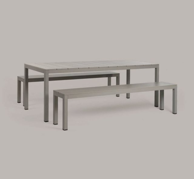 Outdoor bench dining set