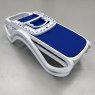 Nardi Omega outdoor sun lounger blue/white