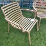 Nardi Doga relax outdoor armchairs in cappucino quick delivery