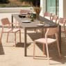 Nardi Tevere compact outdoor extending dining table - tortora