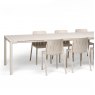 Nardi Tevere compact outdoor extending dining table set with tiberina bistrot chairs